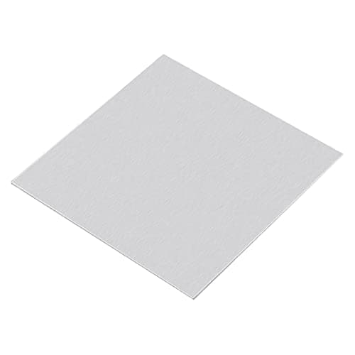 Image of sourcing map 1060 Aluminum Sheet, 200mm x 200mm Rectangle Aluminum Plate 2mm Thick Flat Metal Stock with Protective Film