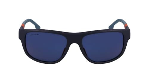 Image of LACOSTE L6042S 424 MATTE BLUE/BLUE FLASH ORANGE 55/17/145 MALE Sunglasses