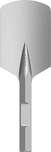 Image of Bosch 1x PRO Hex 28-4C Spade Chisel, Rounded (for Soil, Gravel, Ø mm, Professional Accessory Demolition Hammer)