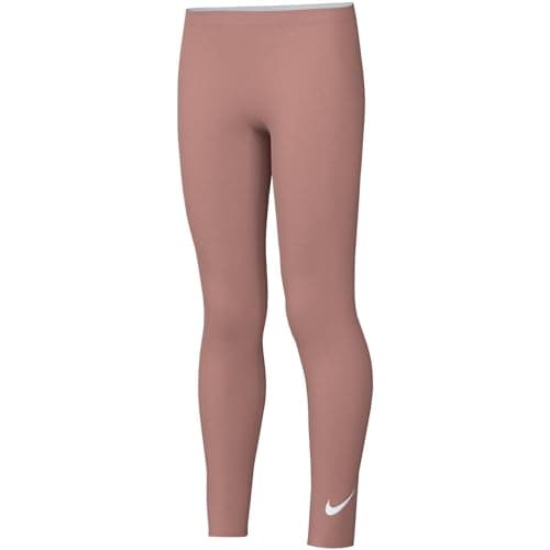 Image of NIKE DD6482-618 G NSW Favorites SWSH LGGNG LBR Leggings Girl's RED Stardust/White Size XL