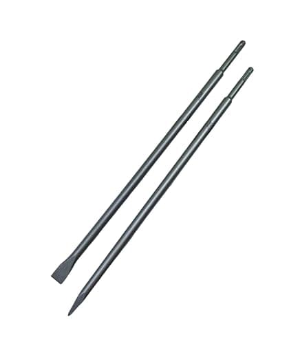 Image of 18" SDS Plus Chisel Set 3/4" Flat & Point 40Cr Alloy Steel Heat Treated
