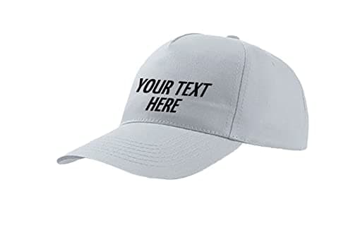 Image of Personalised Baseball Cap | Any Text Any Image, Custom Caps for Men | Perfect for Sports Teams and Outdoor Activities Adjustable Cotton Cap | One Size Adult Unisex Cap White