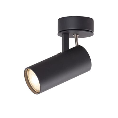 Image of DAWALIGHT Black Ceiling Light 5W 3000K GU10 Adjustable Spotlight for Kitchen Bedroom Pictures Indoor, Aluminum