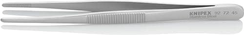 Image of KNIPEX 92 72 45 Precision Tweezers Blunt Shape 145 mm