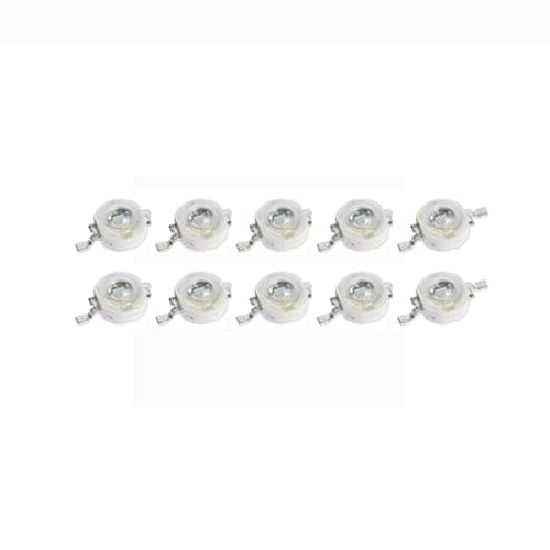 Image of Cleiscry High Power LED Chip 3 W UV 365-370 nm DC 3.2 V -3.8 V SMD COB Light Emitter Components Diode 3 W Bulb DIY Lighting (3 W 365 nm (no PCB))