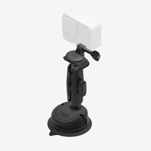 Image of Quad Lock to Action Camera Adapter Kit with Suction Base and Dual Pivot Arm (Medium)