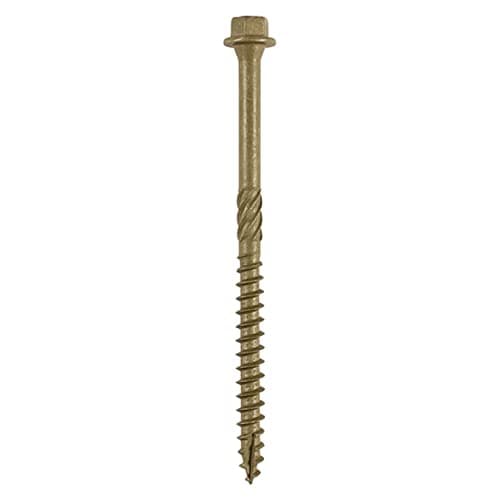 Image of TIMCO Timber Screw – Hex Head – Exterior Green – 6.7 x 100 - Box of 50