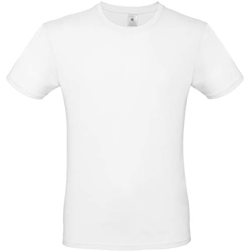 Image of B&C Mens #E150 Tee - White - 2XL
