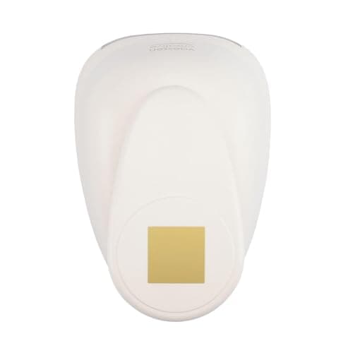 Image of Vaessen Creative Craft Paper Punch, Square, 3 Inch, for DIY Projects, Scrapbooking, Card Making and More, White