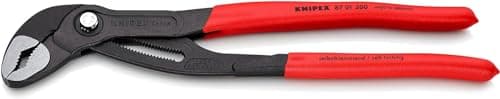 Image of KNIPEX Cobra High-Tech Water Pump Pliers Self-Service Card with Non-Slip Plastic Coating 300 mm, 87 01 300 SB