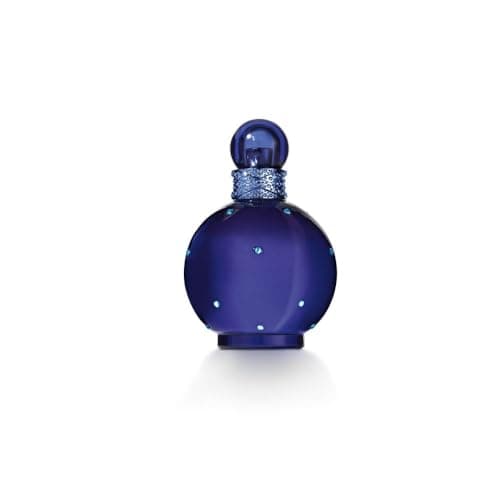 Image of Britney Spears Midnight Fantasy 100 ml – Eau de Parfum for Women – Floral Amber Fruity Fragrance – Notes of Exotic Plum, Velvet Iris and Amber – Midnight Blue Bottle