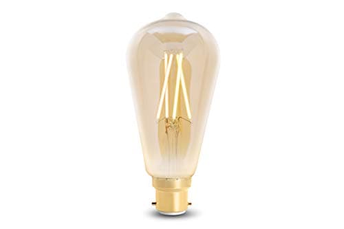 Image of 4lite WiZ Connected ST64 Amber White WiFi LED Smart Bulb - B22 Bayonet Cap