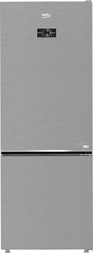 Image of Beko AeroFlow™ HarvestFresh™ CNG4793VPS 192cm Frost Free Fridge Freezer - Stainless Steel Effect - E Rated