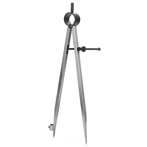 Image of Yinhing Drawing Compass, Compass Geometry Tool Drafting Wing Divider Line Location Scriber Drawing Compasses Craft Rotating Tool Drafting for Woodworking School Office (300mm)