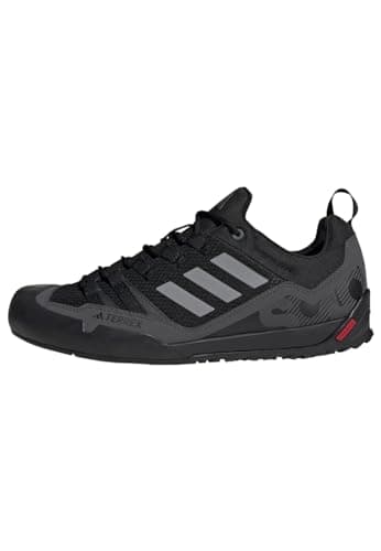 Image of adidas Unisex Terrex Swift Solo 2.0 Hiking Shoes, Core Black/Grey Three/Grey Six, 8 UK