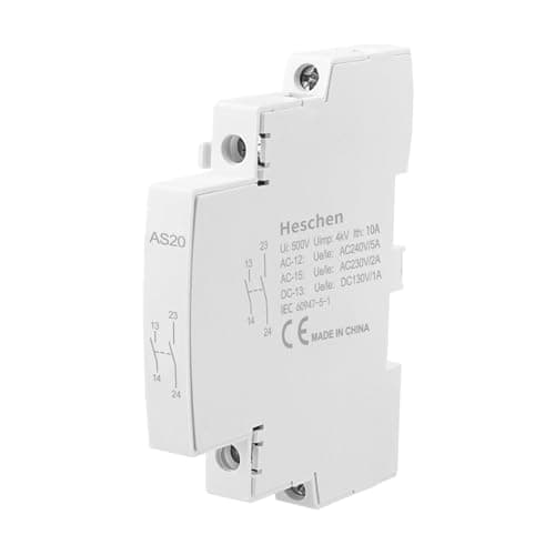 Image of Heschen Auxiliary Contact Block, Ui 500V, 50/60Hz, For CT1 HS1 HSR1 Series AC Contactors, Side Mounting (AS20, 2 NO)