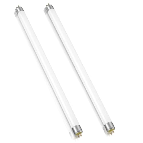 Image of Liuyife 2 Pack 8W Fluorescent Tube, Size 300mm, T5 Warm White 3000K, 560LM, G5 Base Low Energy Consumption Tube Light, Emergency Energy Saving Light, Suitable for Kitchen, Bathroom, Cabinet, Garage