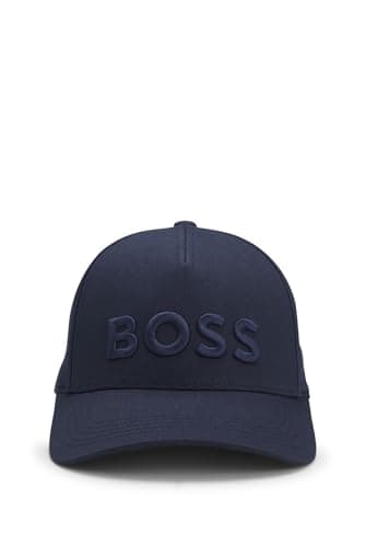 Image of BOSS Mens Seth Cotton-Twill Cap with Embroidered Logo