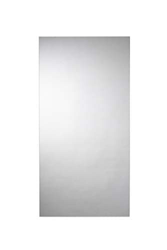 Image of Croydex Kentmere Rectangular Mirror with Hang N Lock Fitting System, Silver, 900 x 450 x 50mm