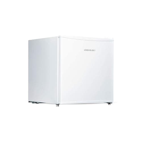 Image of Cookology MFR45WH Small Table Top Mini Fridge in White - 45 Litre Capacity - For Counter Tops - Reversible Door - Adjustable Temperature Control & Legs - With Chiller Box