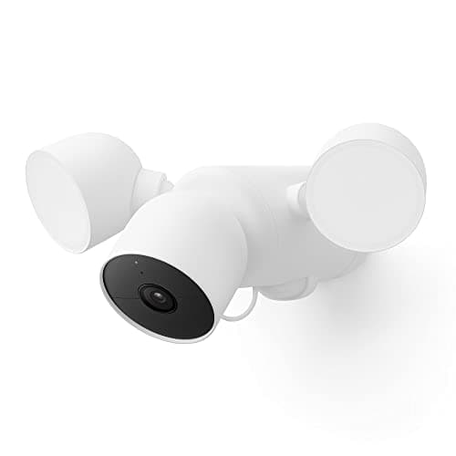Image of Google GM493 and G3AL9 Nest Cam with Floodlight (Outdoor, Wired) Security Camera - Smart Home WiFi Camera, Snow