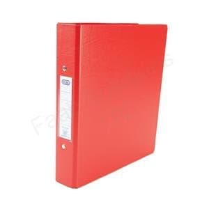 Image of Elba Ring Binder PVC 2 O-Ring Size 25mm A5 Red Ref 100082444 [Pack 10]