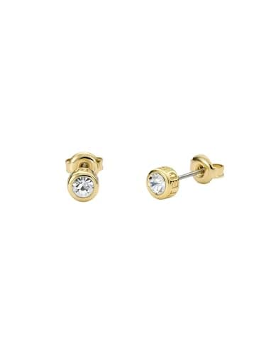 Image of Ted Baker Sinee Mini Crystal Stud Earrings For Women (Gold/Crystal)