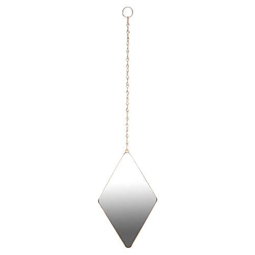 Image of Umbra Dima Mirrors, Trio of Decorative Diamond Shaped Mirrors for Wall — Apartment Décor/Wall Art, Copper, Set of 3,29 x 18 x 1.5 cm