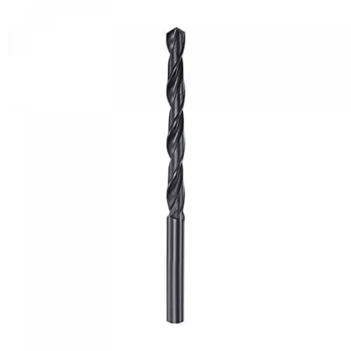 Image of sourcing map 6542 High Speed Steel Straight Shank Twist Jobber Drill Bit, Fully Ground Black Oxide Drill Bits 5.6mm Drill Diameter 93mm Total Length 1 Pcs