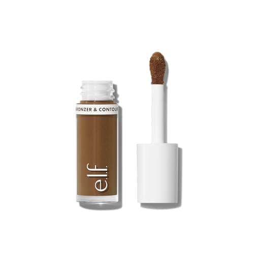 Image of e.l.f. Camo Liquid Bronzer & Contour, Highly Pigmented, Natural-Looking Glowy Finish, Long-Lasting, Rounded Applicator, Vegan & Cruelty-Free, 5 Medium