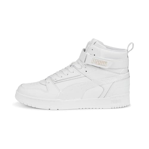 Image of Puma Unisex Adults Rbd Game Sneakers, Puma White-Puma White-Puma Team Gold, 8 UK