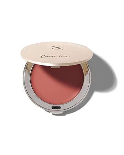 Image of Cream Luxe Blush from Sculpted by Aimee Connolly (Peachy Pink) – 7g Vegan Multi-Purpose Blusher for Dewy Glow
