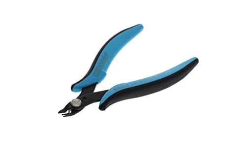 Image of GEDORE Miniature Electronic Side Cutters for 1.0mm Copper Wire, Steel, Black/Blue