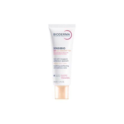 Image of Bioderma Sensibio AR+ CC Cream Tinted Moisturiser that reduced redness and discomfort with SPF50+ Sun Protection 40ML