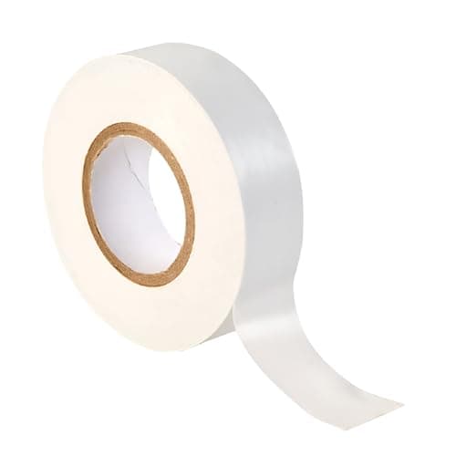 Image of TERF® 1 Pack - White Electrical Tape 19mm (0.75 inch) X 33m (108 Feet) Strong Self Adhesive PVC Insulation Tape for Insulating Repairing, Protecting Electrical Wires and Wide Use of Sealing Tape