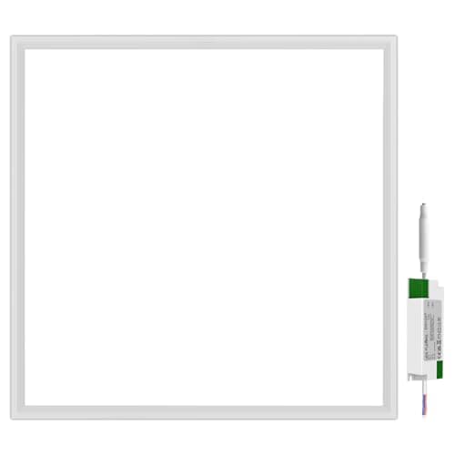Image of LES FLEURS Square Led Panel Lights 600 x 600 mm, 4000K Natural Light Recessed Office Ceiling Panel Down Light, 30W 3850 Lumen Commercial Flat Backlit Fixture (1 Packs)