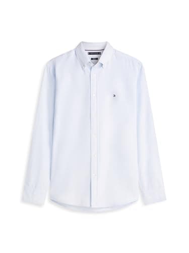 Image of Tommy Hilfiger Men's Flex Dobby Sf Shirt Mw0Mw29970, Blue, XL
