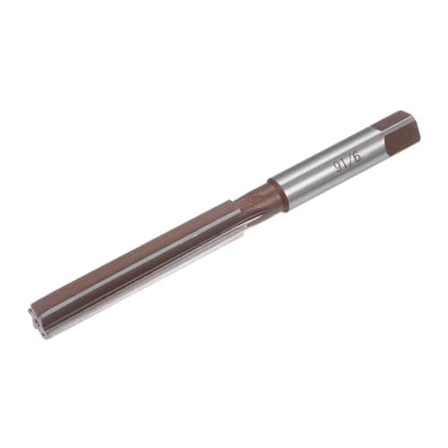Image of sourcing map 9/16" Hand Reamer H8 Accuracy Alloy Tool Steel 6 Flutes Straight Shank Milling Cutter Tool