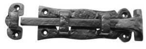 Image of Frelan Hardware Black Antique Iron Straight Door Bolt 125Mm