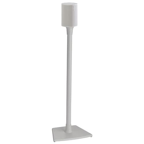 Image of Sanus Speaker Stand for Sonos Era 100™ - Fixed Speaker Stand w/Easy 3 Step Install -Includes All Hardware, Carpet Spikes & Rubber Feet - White