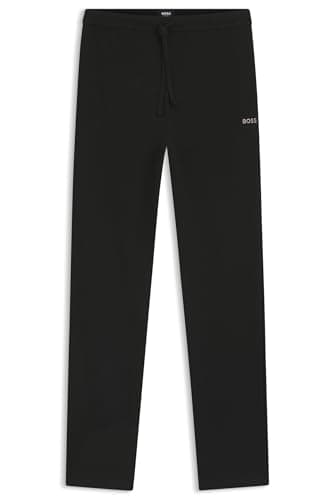 Image of BOSS Mens Waffle Pants Joggers Black M