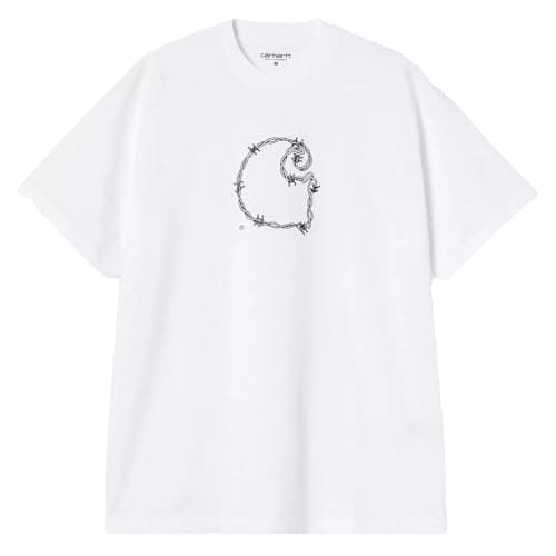 Image of CARHARTT WIP S/S Barbwire C T-Shirt White