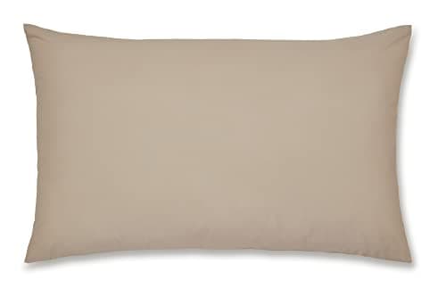 Image of Catherine Lansfield Easy Iron Percale Standard Pillowcase Pair Natural