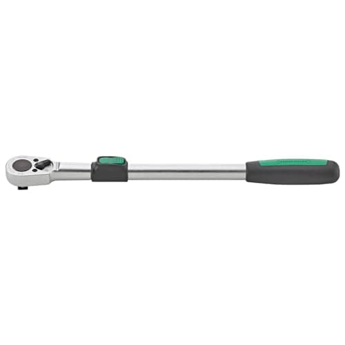 Image of STAHLWILLE 516 Telescopic Ratchet 1/2 Inch Reversible Ratchet Extendible 410-630 mm for High Torques Made in Germany