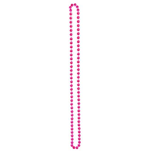 Image of Lizzy | Pearl Bead Necklace | 120CM Long, Pink, Faux Pearl, Plastic | Vintage Flapper Style, Layered Wear, Reusable | 1920s Costume Accessory for Weddings, Parties