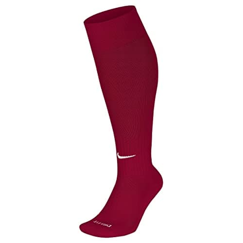 Image of Nike Unisex Classic Football Dri-Fit Knee High Football Socks, Red/White (Varsity Red/White), 46-50/11-14.5 UK