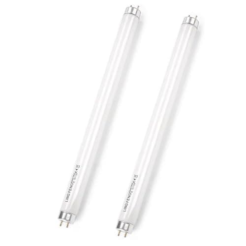 Image of 2 Pack 15W Fluorescent Tube, T8 Cool White 4000K, Size 450mm, G13 Base Low Energy Consumption Tube Light, Emergency Energy Saving Light for Kitchen, Bathroom, Cabinet, Garage