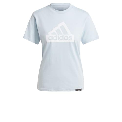 Image of adidas Women's Modern Essentials Graphic TEE, Wonder Blue, XS