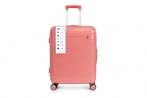 Image of 55×35×20 Cabin Size Suitcase 20 Inch Hardshell Premium Qaulity with TSA Lock (Rose Gold)