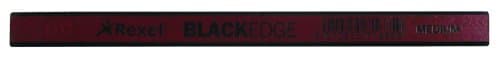 Image of Rexel Blackedge Carpenters Pencils - Soft, Pack of 12, 34328